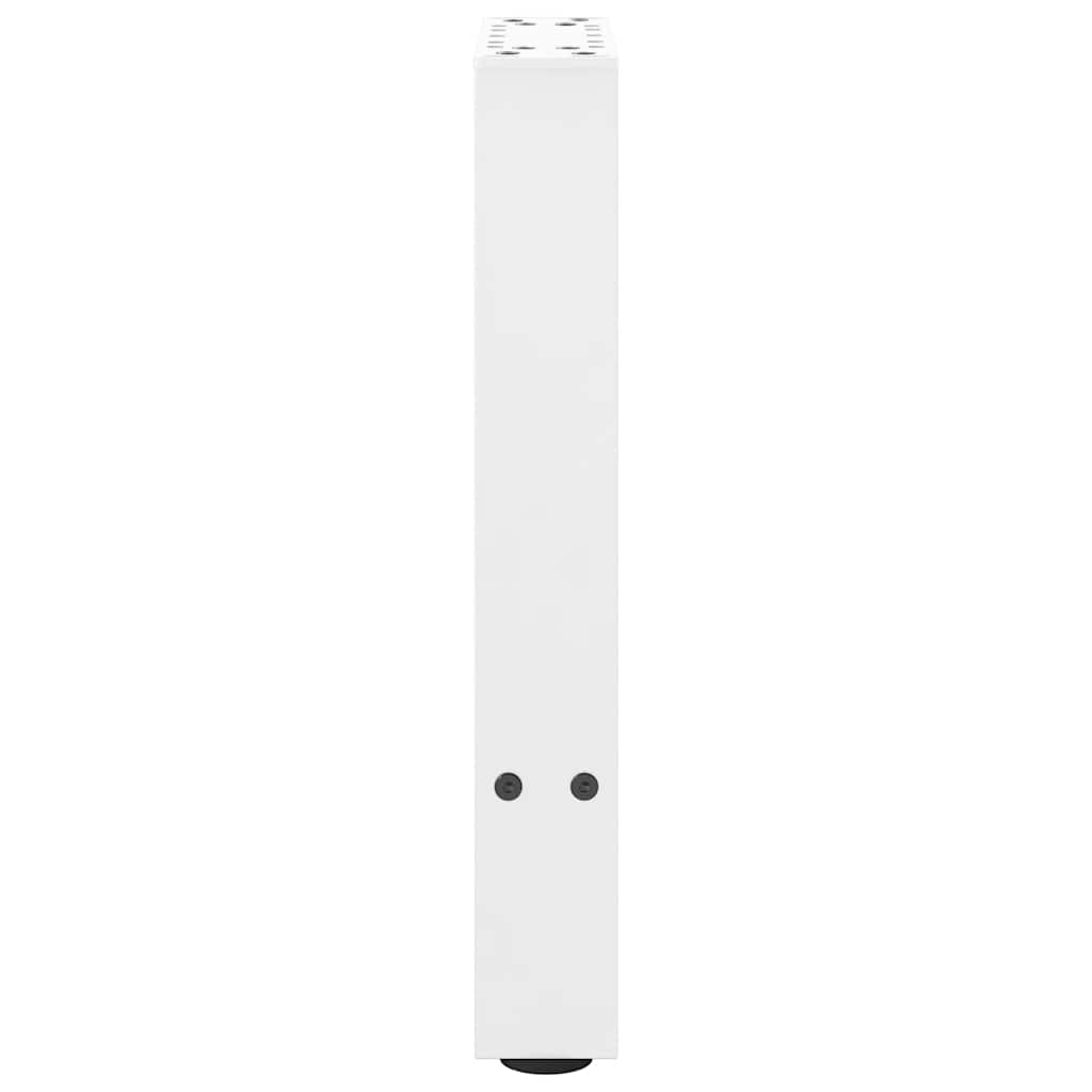 Gambe per Tavolino Bianco 2 pz 38x(42-43) cm Acciaio - homemem39