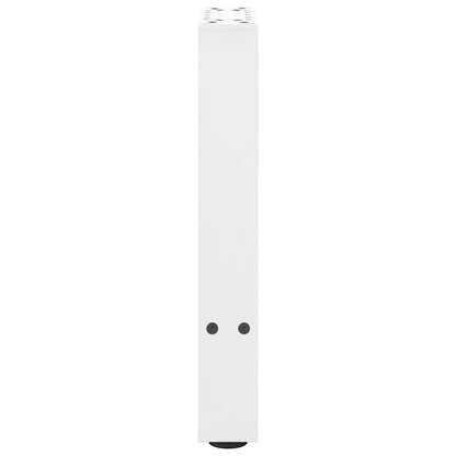 Gambe per Tavolino Bianco 2 pz 38x(42-43) cm Acciaio - homemem39