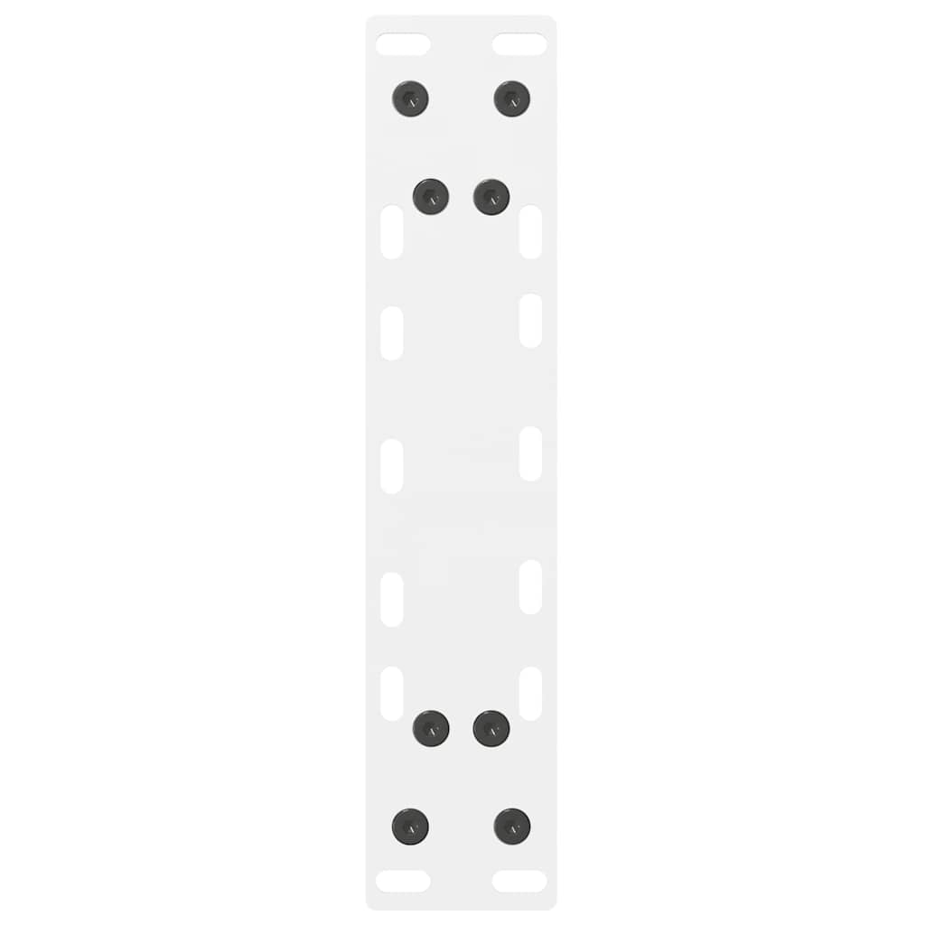 Gambe per Tavolino Bianco 2 pz 38x(42-43) cm Acciaio - homemem39