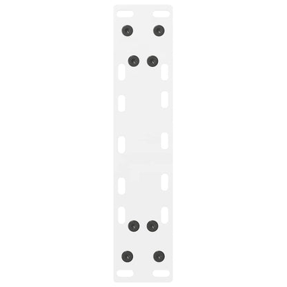Gambe per Tavolino Bianco 2 pz 38x(42-43) cm Acciaio - homemem39