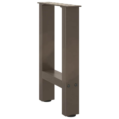 Gambe per Tavolino Naturale 2 pz 38x(42-43) cm Acciaio - homemem39
