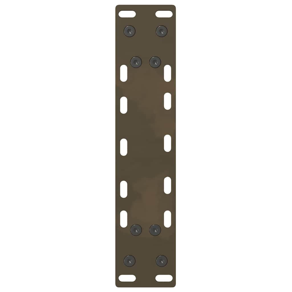 Gambe per Tavolino da Caffè Naturale 2 pz 38x(42-43) cm Acciaio