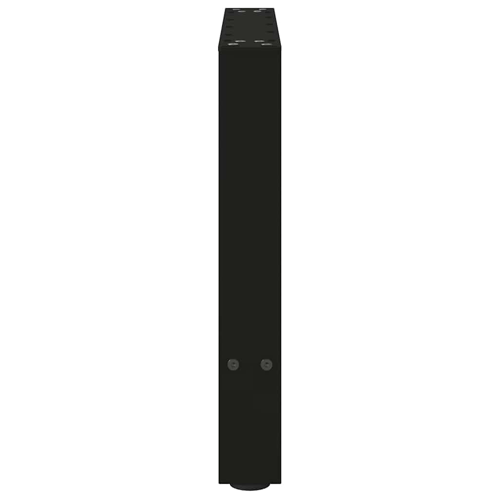 Gambe per Tavolino da Caffè Nero 2 pz 50x(42-43) cm Acciaio - homemem39