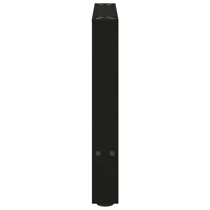 Gambe per Tavolino da Caffè Nero 2 pz 50x(42-43) cm Acciaio - homemem39