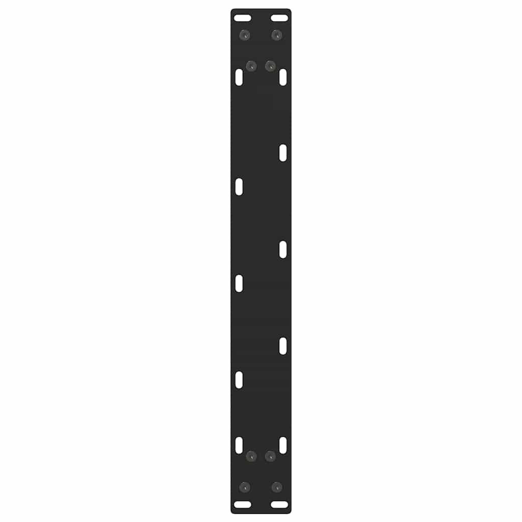 Gambe per Tavolino da Caffè Nero 2 pz 50x(42-43) cm Acciaio - homemem39