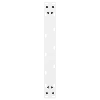 Gambe per Tavolino da Caffè Bianco 2 pz 50x(42-43) cm Acciaio