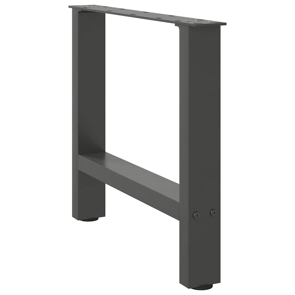 Gambe per Tavolino da Caffè Antracite 2 pz 50x(42-43)cm Acciaio - homemem39