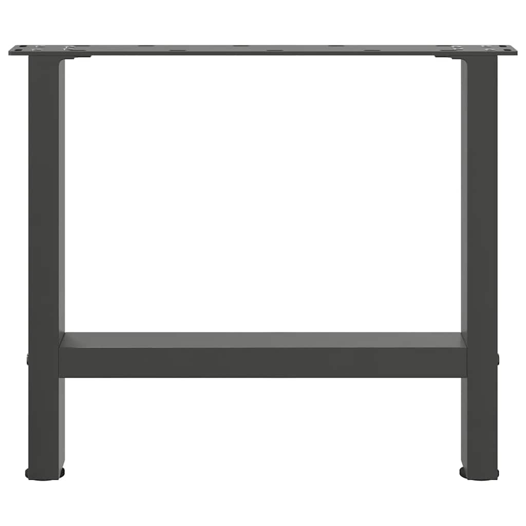 Gambe per Tavolino da Caffè Antracite 2 pz 50x(42-43)cm Acciaio - homemem39