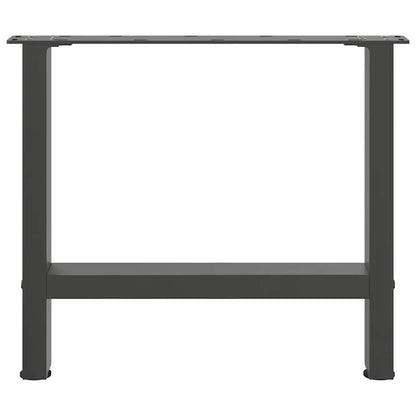 Gambe per Tavolino da Caffè Antracite 2 pz 50x(42-43)cm Acciaio - homemem39