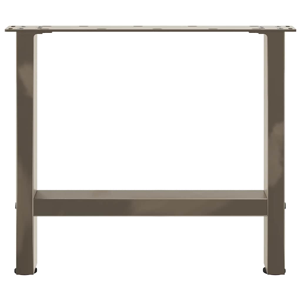 Gambe per Tavolino da Caffè Naturale 2 pz 50x(42-43) cm Acciaio - homemem39