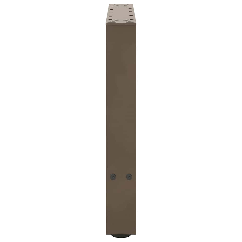 Gambe per Tavolino da Caffè Naturale 2 pz 50x(42-43) cm Acciaio - homemem39