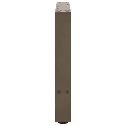 Gambe per Tavolino da Caffè Naturale 2 pz 50x(42-43) cm Acciaio - homemem39