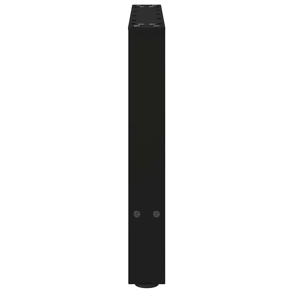 Gambe per Tavolino Nero 2 pz 60x(42-43) cm Acciaio - homemem39