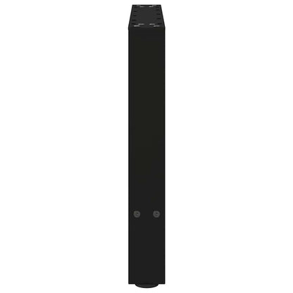 Gambe per Tavolino Nero 2 pz 60x(42-43) cm Acciaio - homemem39