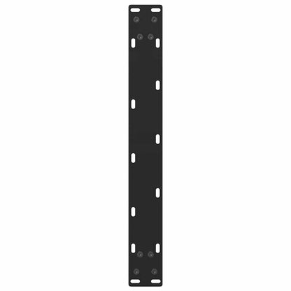 Gambe per Tavolino Nero 2 pz 60x(42-43) cm Acciaio - homemem39