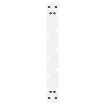 Gambe per Tavolino Bianco 2 pz 60x(42-43) cm Acciaio