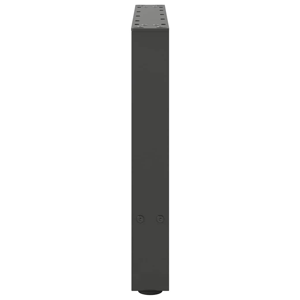Gambe per Tavolino Antracite 2 pz 60x(42-43) cm Acciaio - homemem39