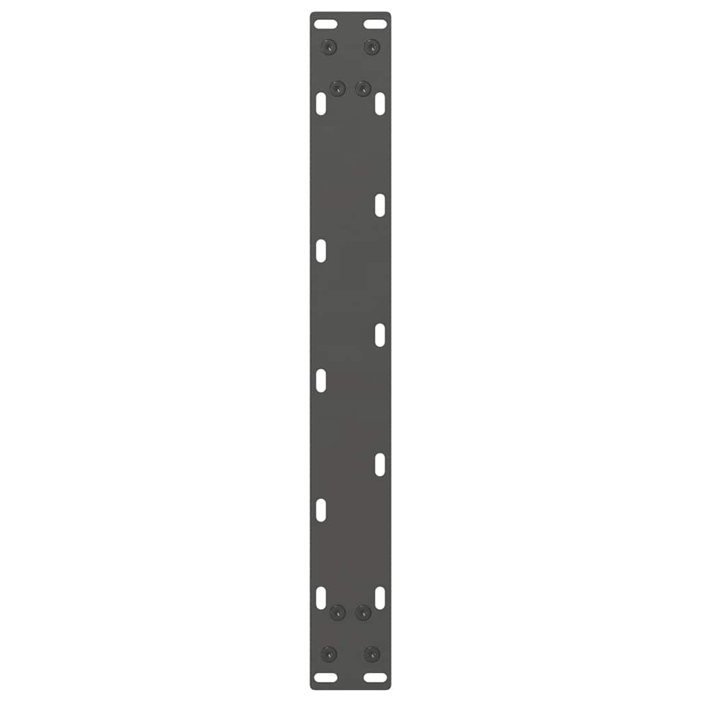 Gambe per Tavolino Antracite 2 pz 60x(42-43) cm Acciaio - homemem39