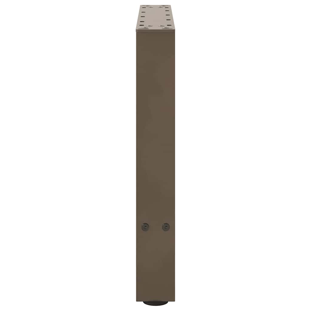 Gambe per Tavolino da Caffè Naturale 2 pz 60x(42-43) cm Acciaio