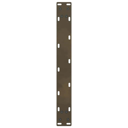Gambe per Tavolino da Caffè Naturale 2 pz 60x(42-43) cm Acciaio
