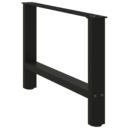 Gambe per Tavolino Nero 2 pz 70x(42-43) cm Acciaio - homemem39