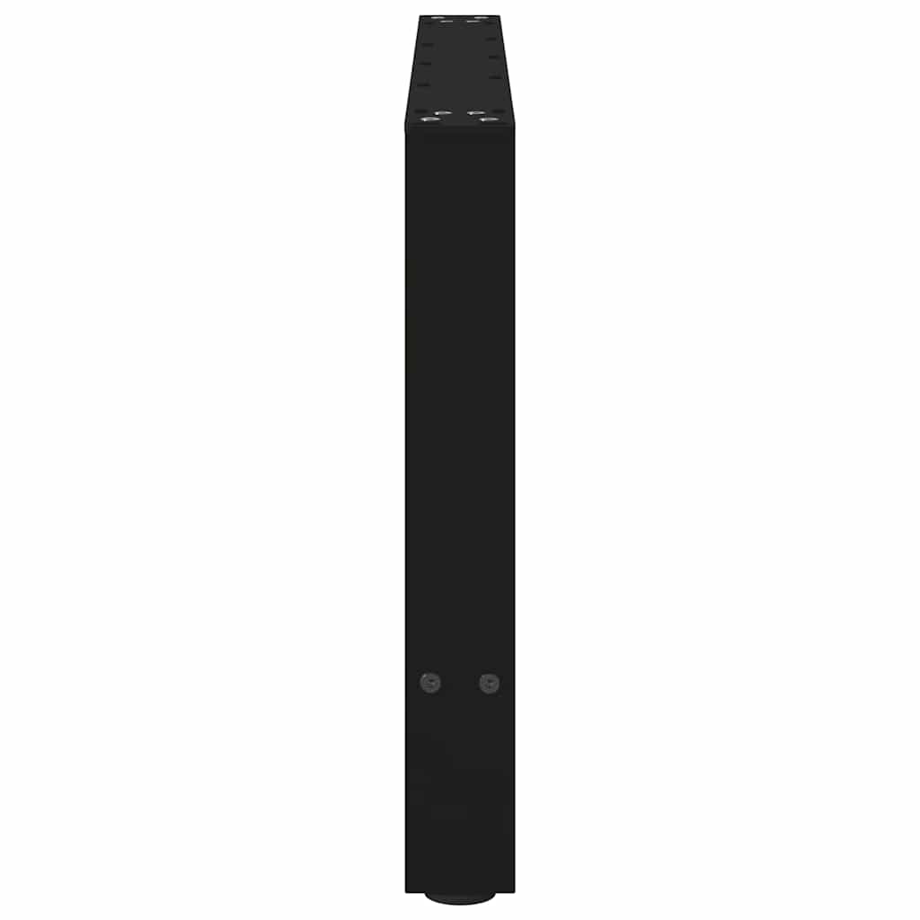 Gambe per Tavolino Nero 2 pz 70x(42-43) cm Acciaio - homemem39