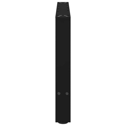 Gambe per Tavolino da Caffè Nere 2 pz 70x(42-43) cm Acciaio