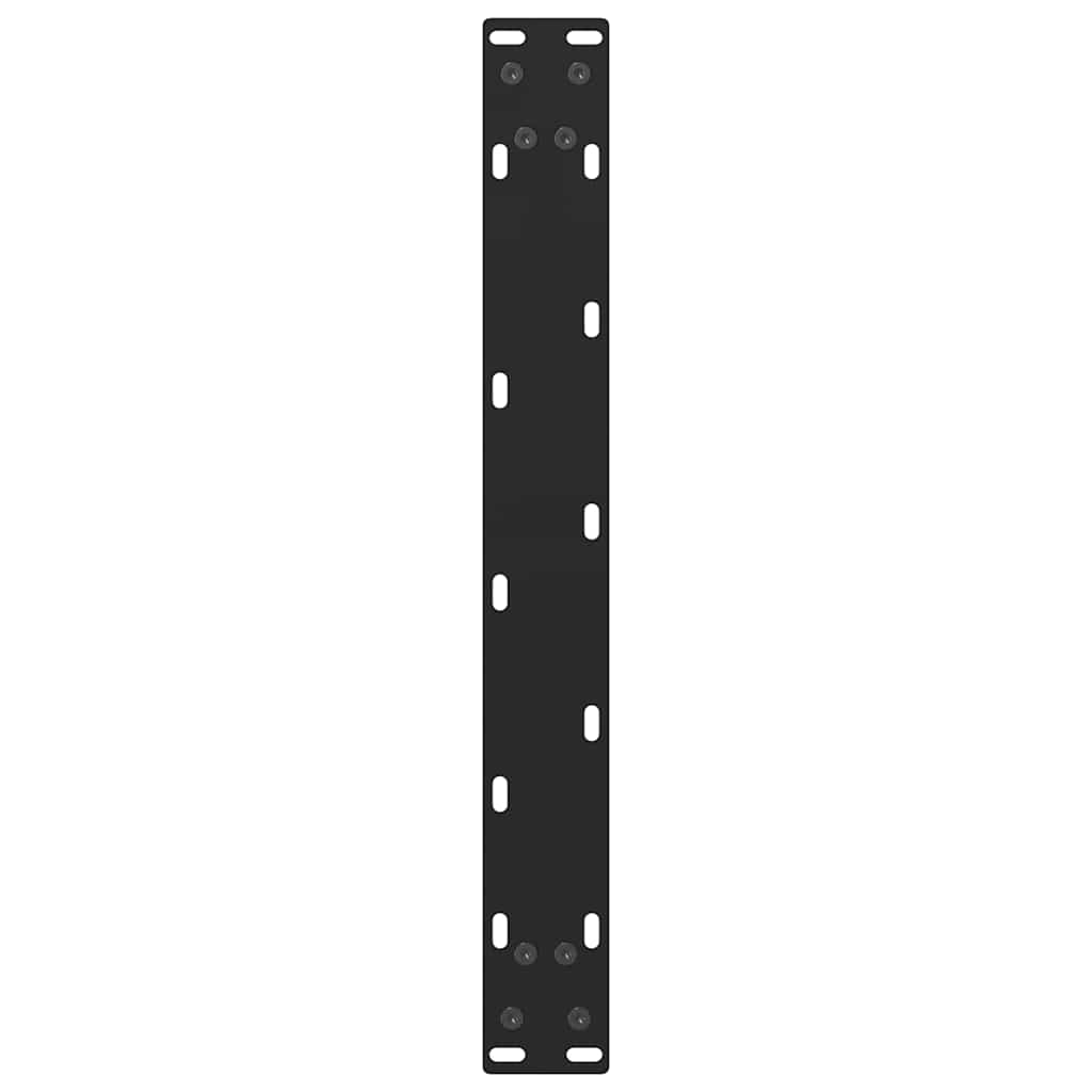 Gambe per Tavolino Nero 2 pz 70x(42-43) cm Acciaio - homemem39