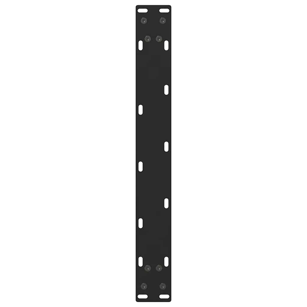 Gambe per Tavolino da Caffè Nere 2 pz 70x(42-43) cm Acciaio