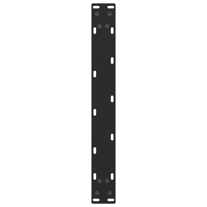 Gambe per Tavolino da Caffè Nere 2 pz 70x(42-43) cm Acciaio