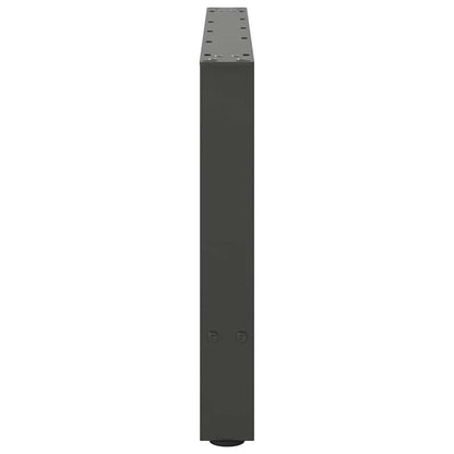 Gambe per Tavolino Antracite 2 pz 70x(42-43) cm Acciaio - homemem39