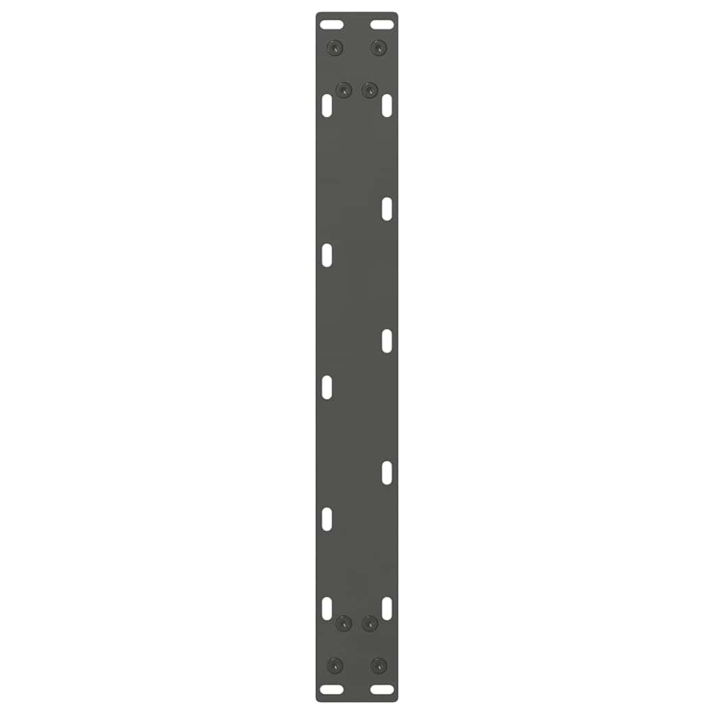 Gambe per Tavolino Antracite 2 pz 70x(42-43) cm Acciaio - homemem39