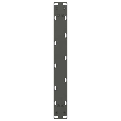 Gambe per Tavolino Antracite 2 pz 70x(42-43) cm Acciaio - homemem39