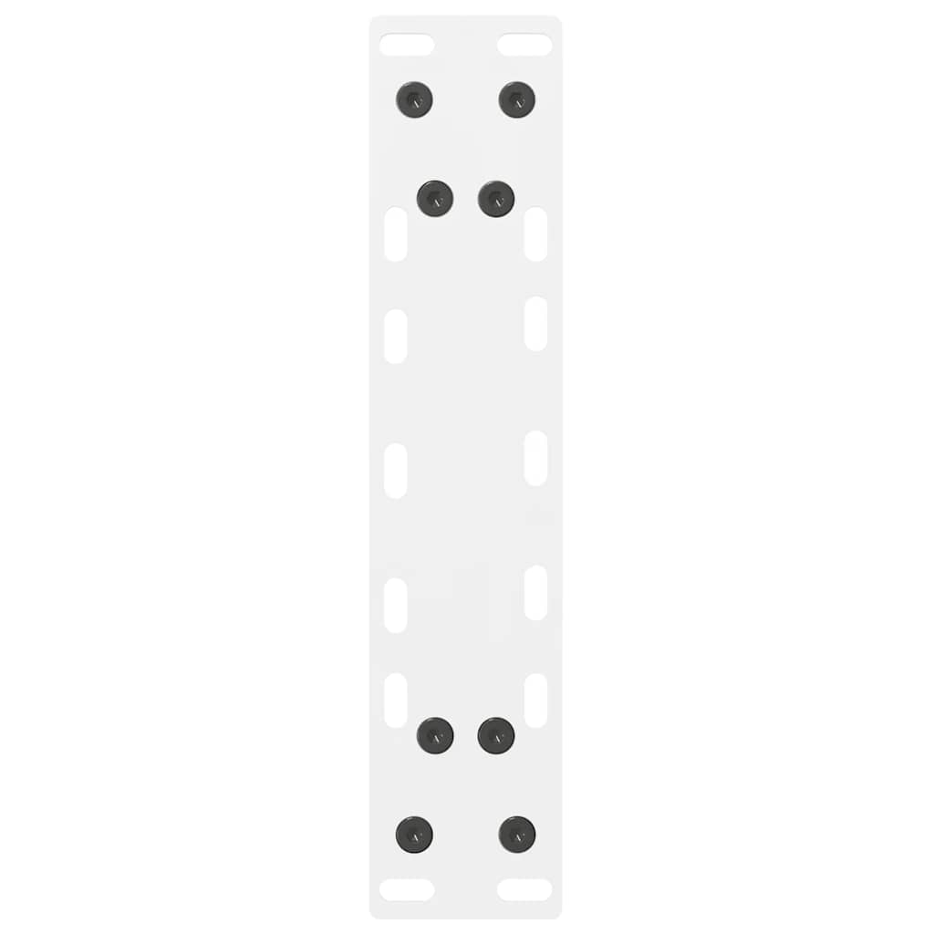 Gambe per Tavolo Consolle Bianche 2 pz 28x(72-73) cm Acciaio