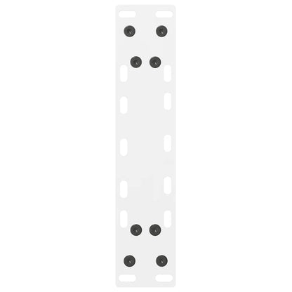 Gambe per Tavolo Consolle Bianche 2 pz 28x(72-73) cm Acciaio
