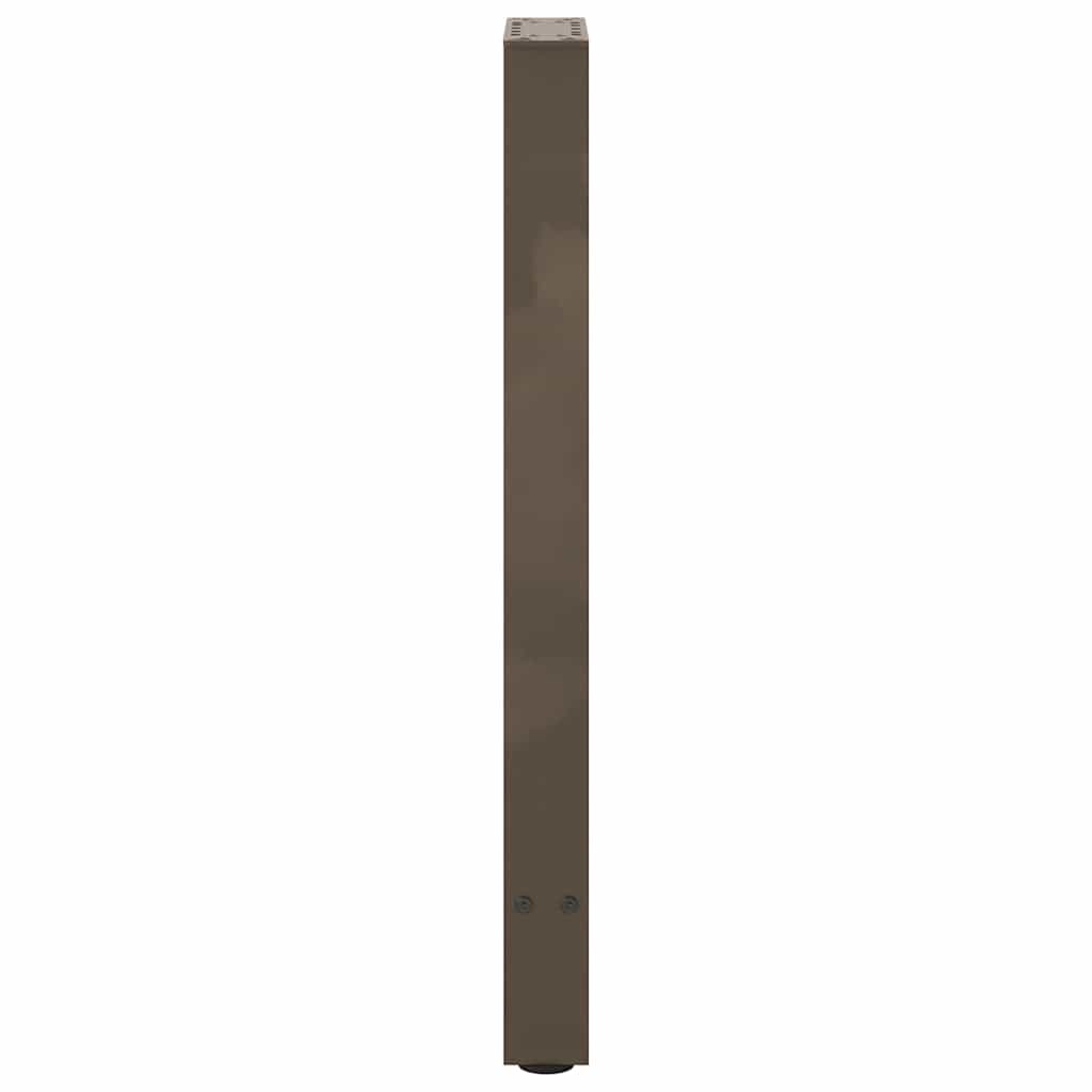 Gambe per Tavolino Naturale 2 pz 28x(72-73) cm Acciaio - homemem39