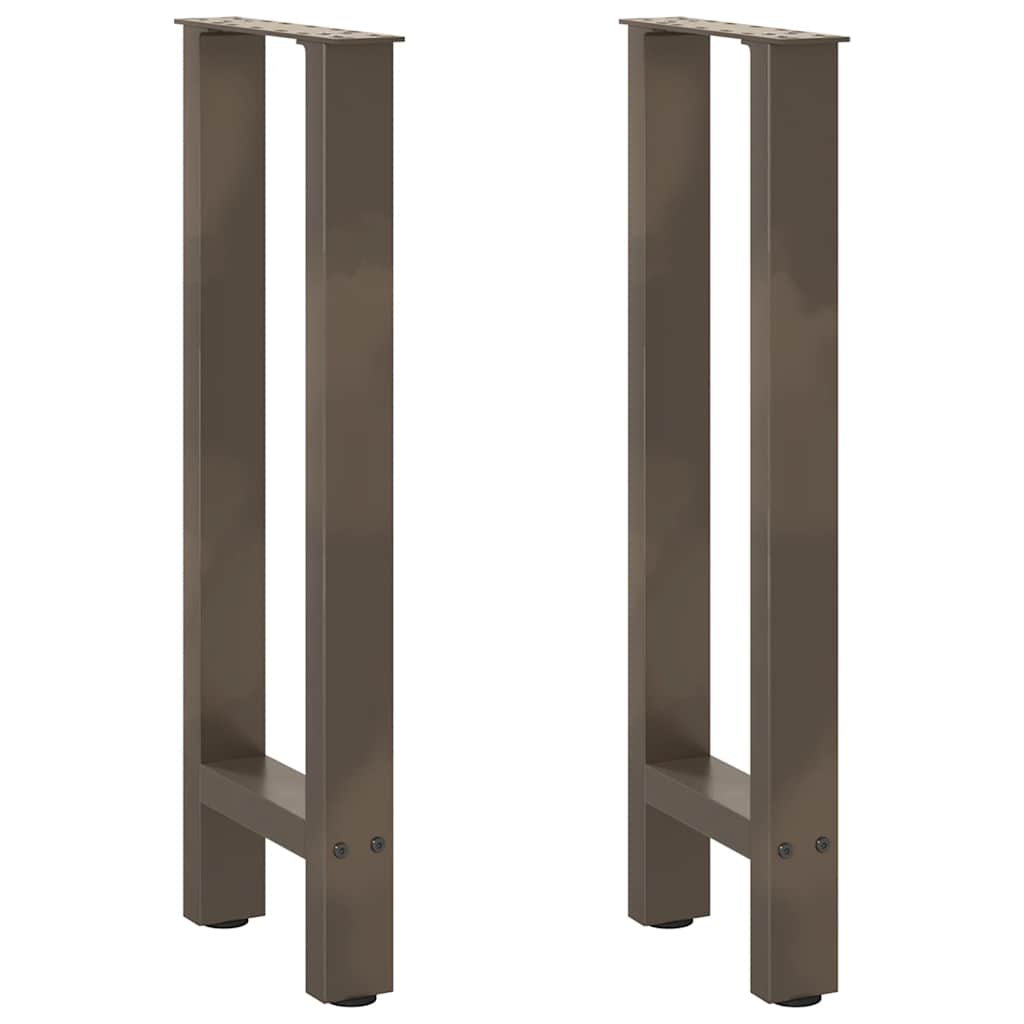 Gambe per Tavolino Naturale 2 pz 38x(72-73) cm Acciaio