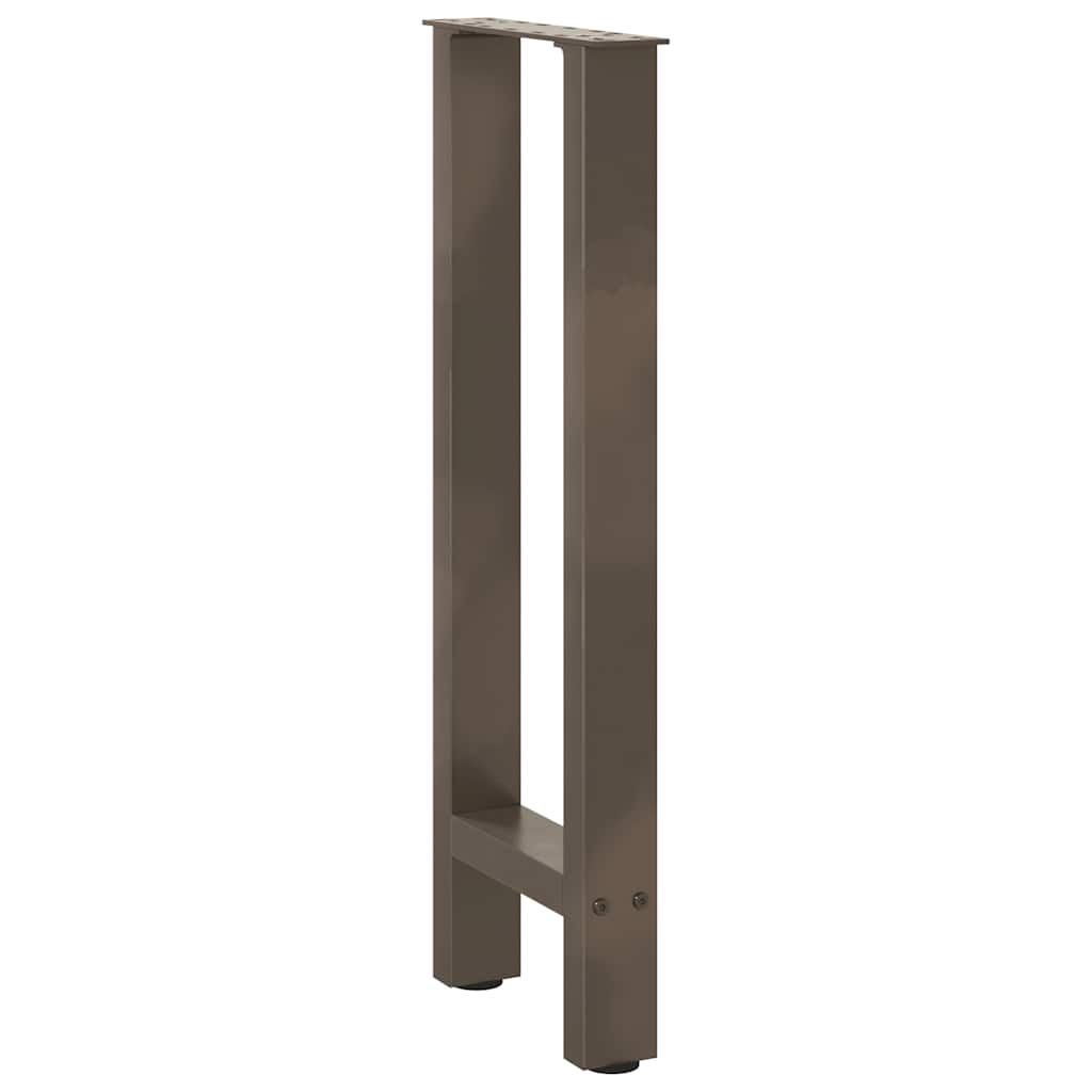 Gambe per Tavolino Naturale 2 pz 38x(72-73) cm Acciaio