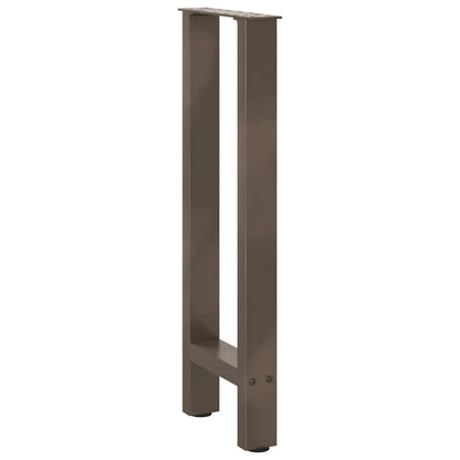 Gambe per Tavolino Naturale 2 pz 38x(72-73) cm Acciaio