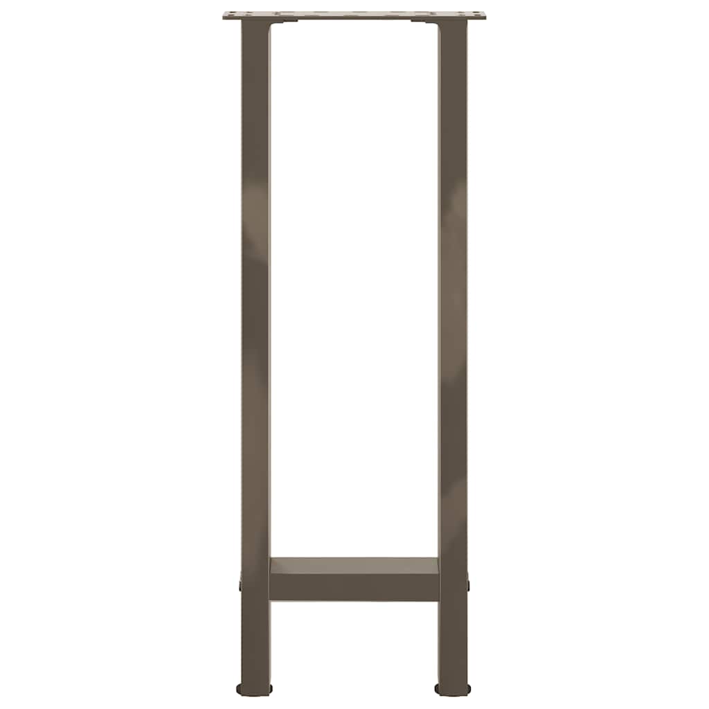 Gambe per Tavolino Naturale 2 pz 38x(72-73) cm Acciaio