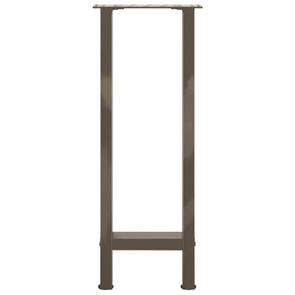Gambe per Tavolino Naturale 2 pz 38x(72-73) cm Acciaio