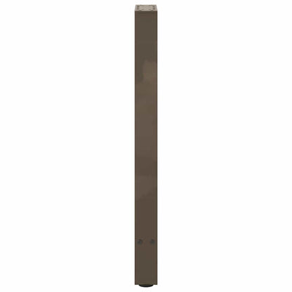 Gambe per Tavolino Naturale 2 pz 38x(72-73) cm Acciaio