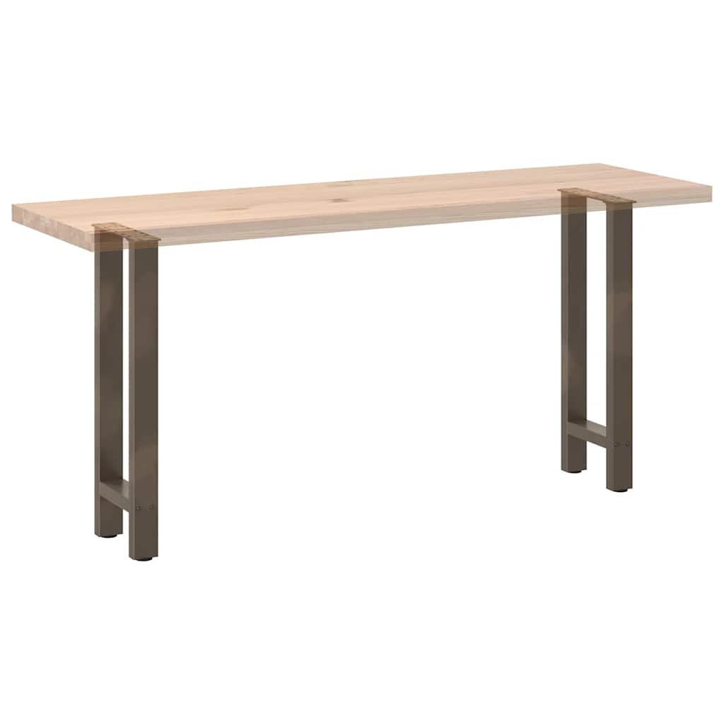 Gambe per Tavolino Naturale 2 pz 38x(72-73) cm Acciaio