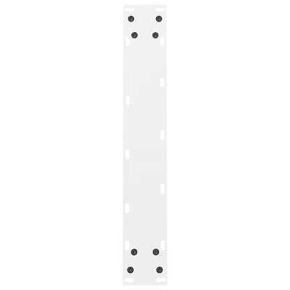 Gambe per tavolo da pranzo bianche 2 pz 50x(72-73)cm in acciaio