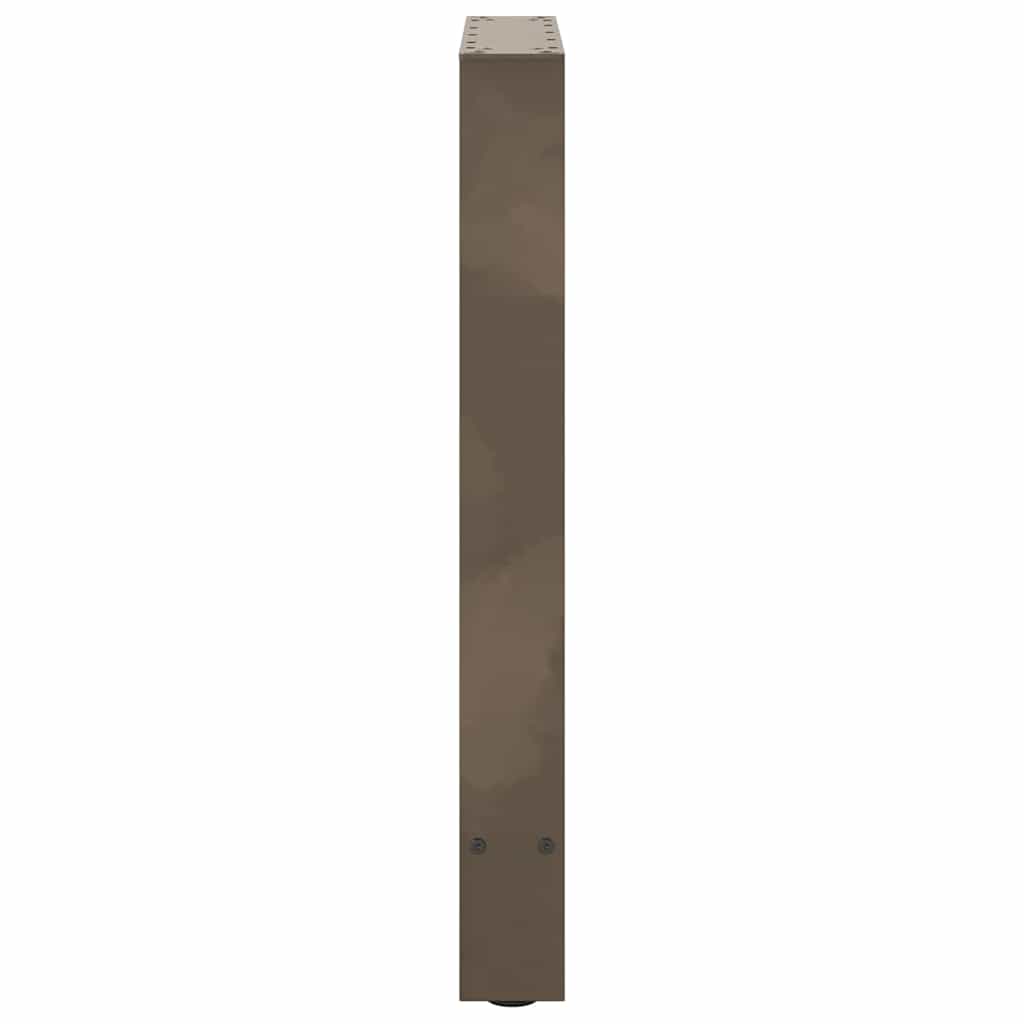 Gambe per Tavolino Naturale 2 pz 50x(72-73) cm Acciaio - homemem39