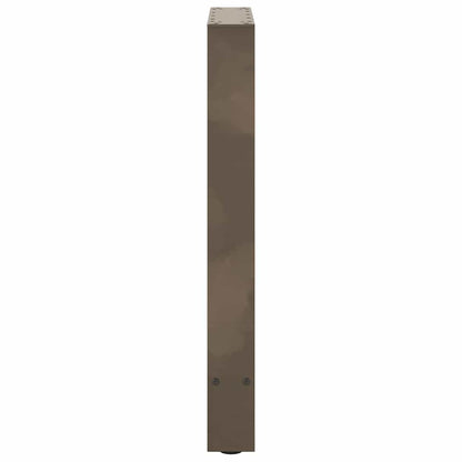 Gambe per Tavolino Naturale 2 pz 50x(72-73) cm Acciaio - homemem39