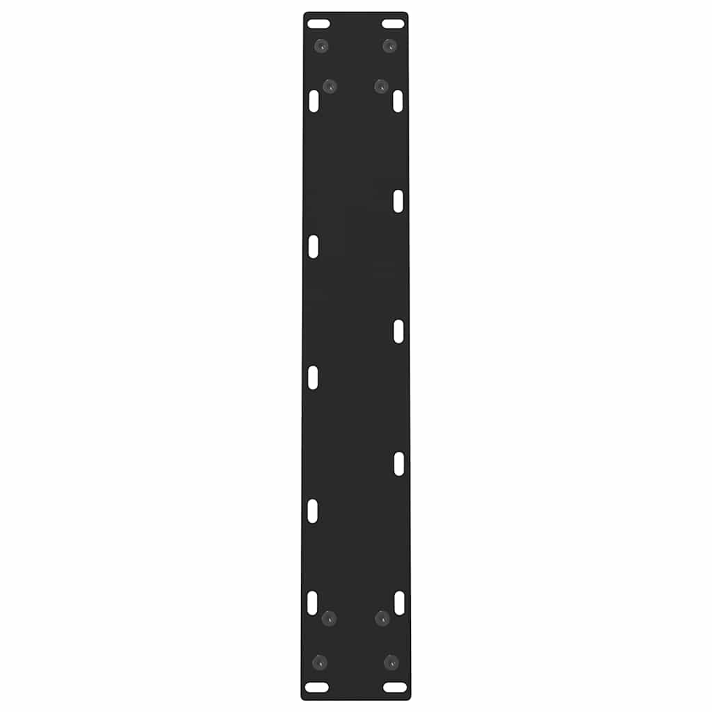 Gambe per Tavolino Nero 2 pz 60x(72-73) cm Acciaio - homemem39