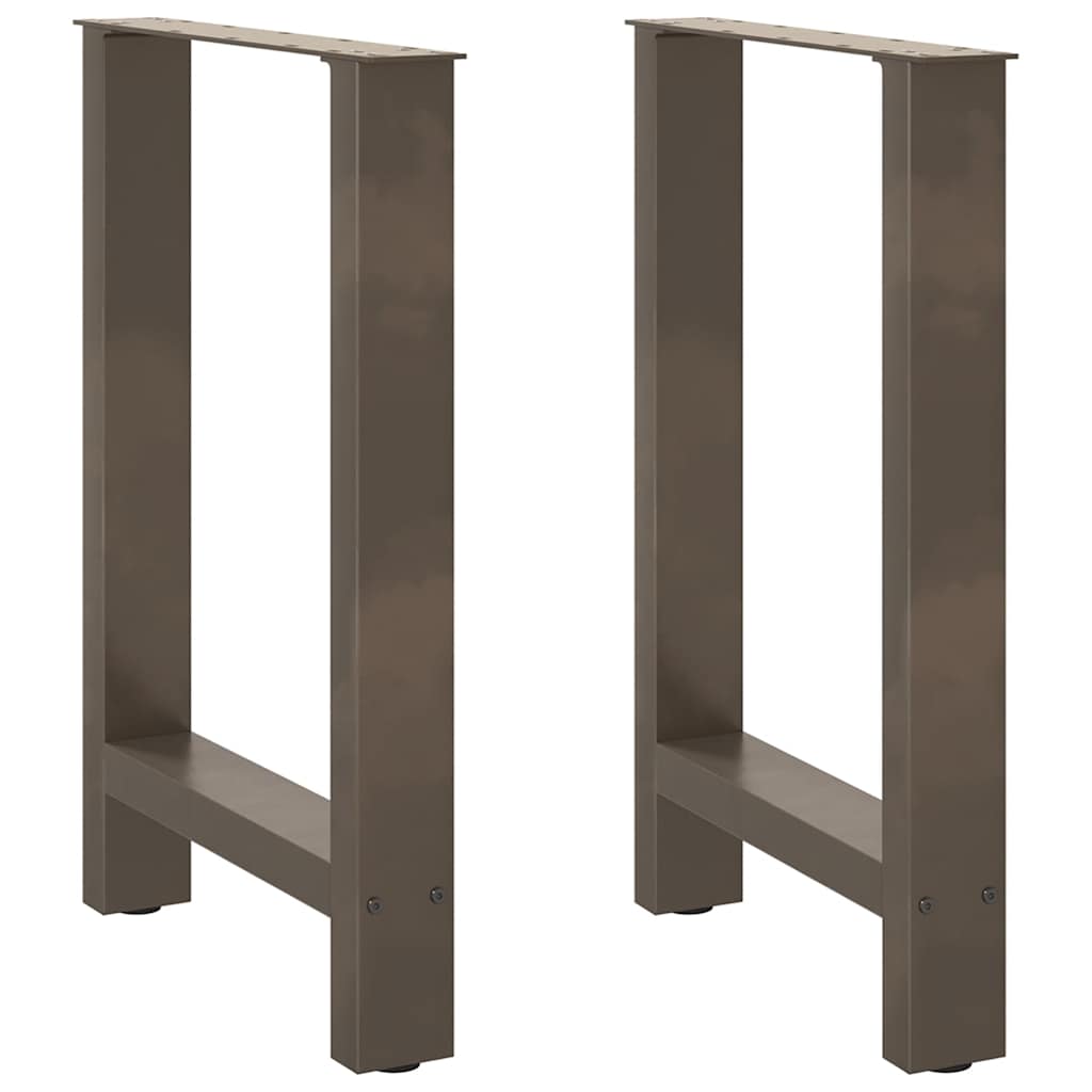 Gambe per Tavolino Naturale 2 pz 60x(72-73) cm Acciaio - homemem39