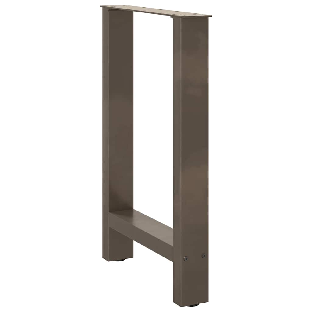 Gambe per Tavolino Naturale 2 pz 60x(72-73) cm Acciaio - homemem39