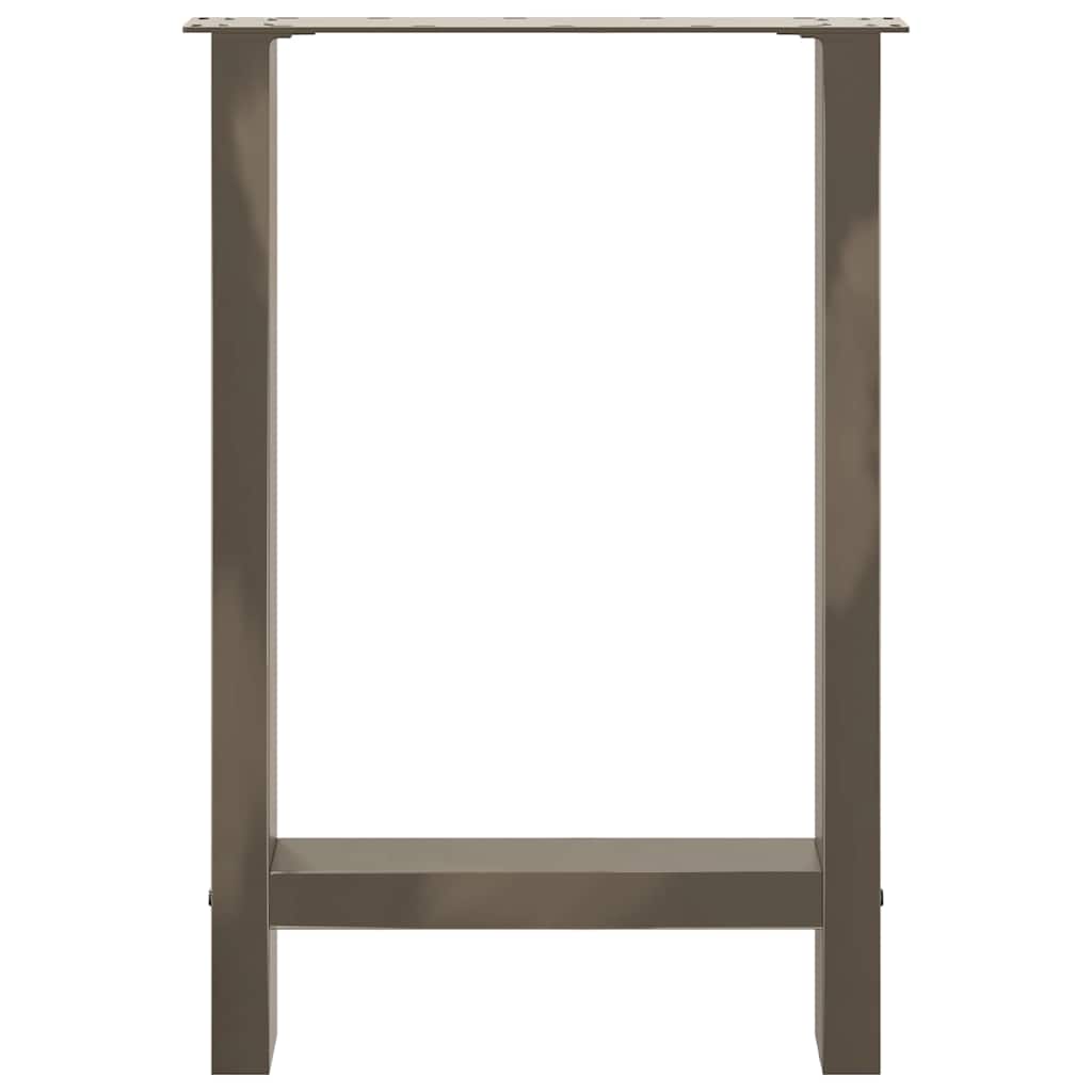 Gambe per Tavolino Naturale 2 pz 60x(72-73) cm Acciaio - homemem39
